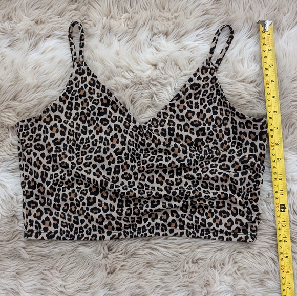 Leopard print strappy wrap top - Picture 5 of 7
